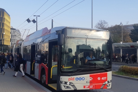 trolleybus Praag